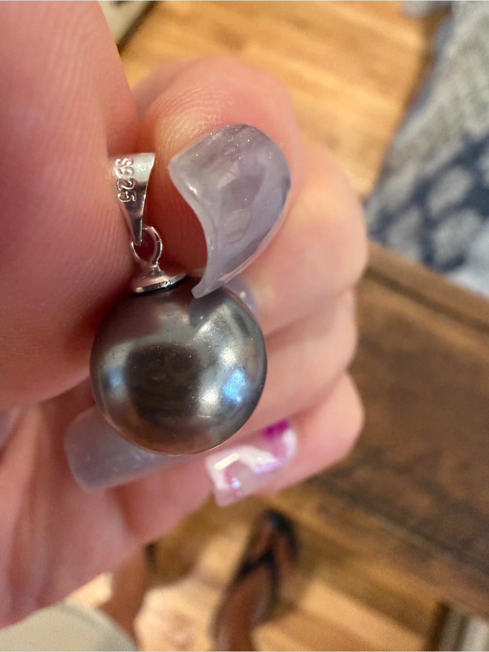 Sterling Silver Pearl Drop Pendant